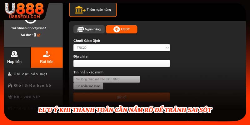 Lưu ý khi thanh toán cần nắm rõ để tránh sai sót