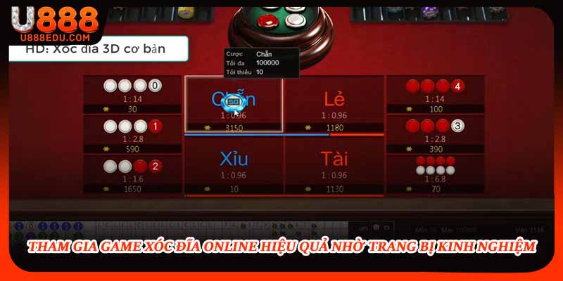 Tham gia game xóc đĩa online hiệu quả nhờ trang bị kinh nghiệm