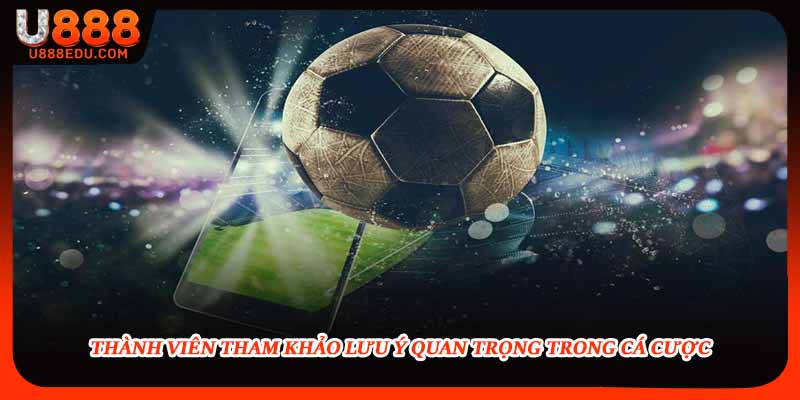 Thành viên tham khảo lưu ý quan trọng trong cá cược